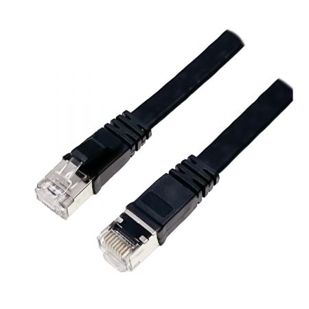 Плоский кабель - Патч-корд Cat 6 30AWG с экранированием, плоский